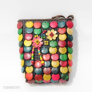 Custom Coconut Shell Beads Messenger Bag