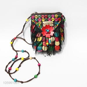 Popular Retro Style Handmade Beads Messenger Bag