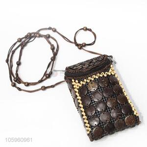 Wholesale Portable Beads Coin Bag Zipper Phone Bag