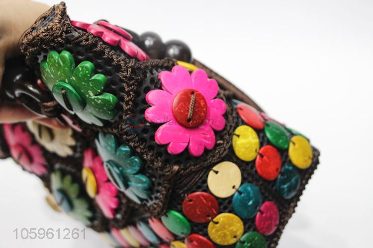 Good Sale Colorful Craft Flower Accessories Handbag