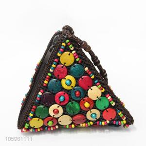 Wholesale Handmade Colorful Beads Triangle Handbag
