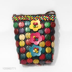 Delicate Design Coconut Shell Beads Messenger Bag
