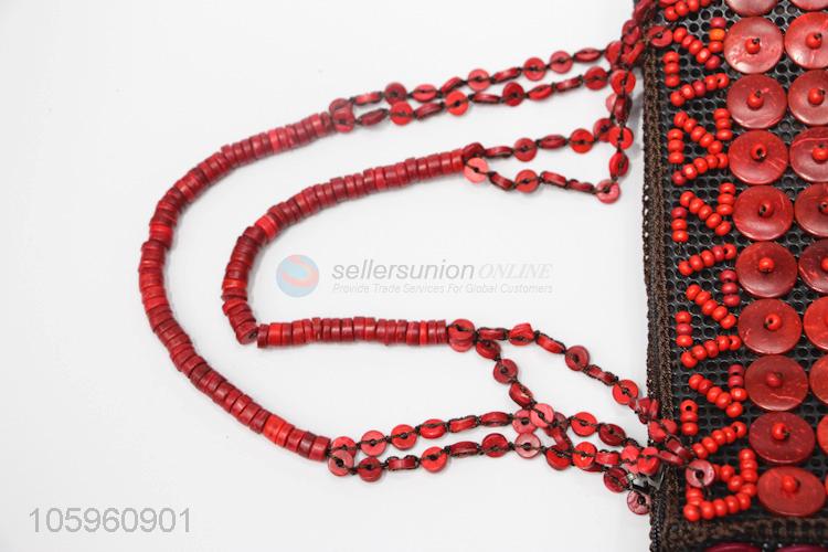 Wholesale Colorful Rectangle Beads Shoulder Bag