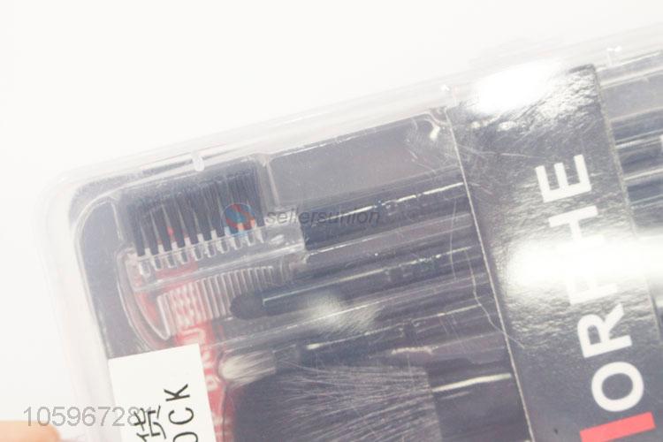 Professional superior soft cosmetic 7 pcs makeup brush set with plastic bag