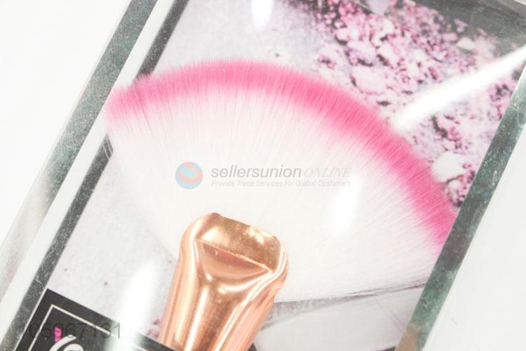 Best price large fan shape nylon hair makeup blush face cosmetic brush