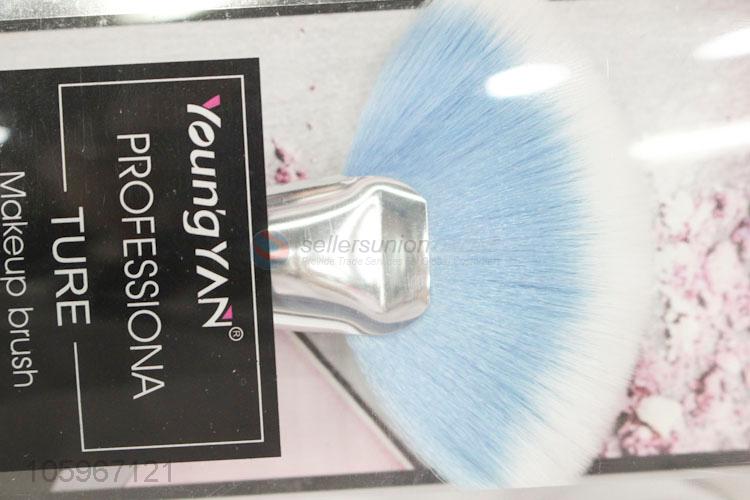 Factory price plastic handle makeup brush large shaped blush brush