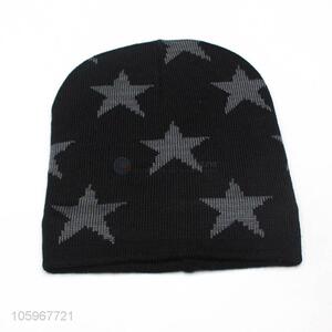 High quality sport winter plus velvet thick knitted hat warm cap