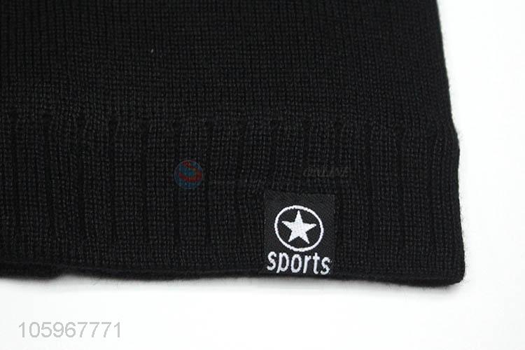 High sales winter knitted hat  plus velvet thick warm cap