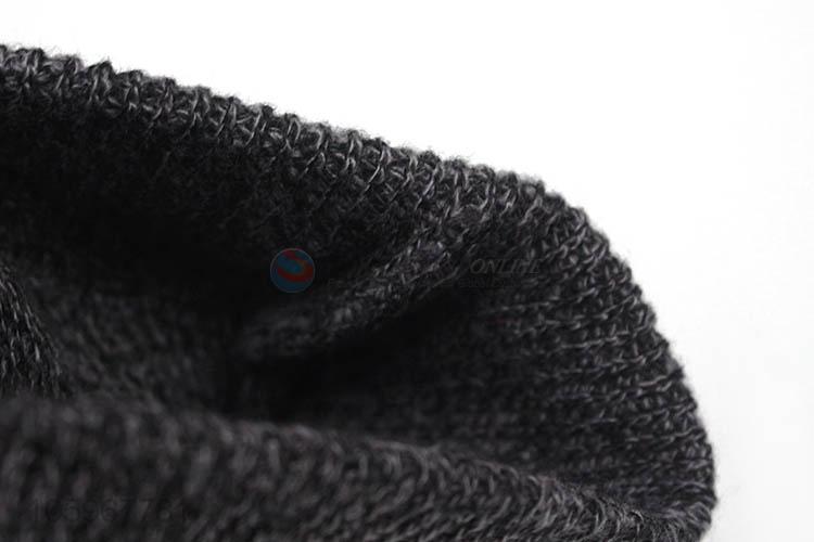 Cheap and good quality solid color winter warm knit hat