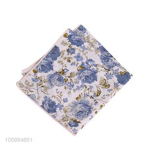 Bottom price delicate floral print pocket square/<em>handkerchief</em>
