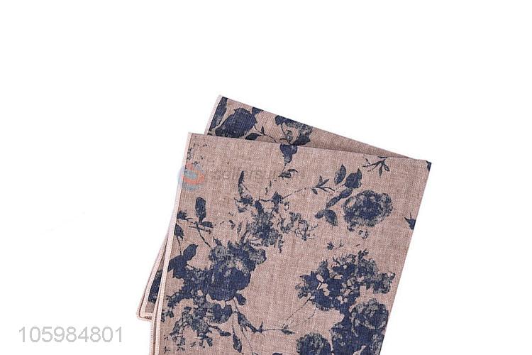 New arrival beautiful floral print suit pocket square