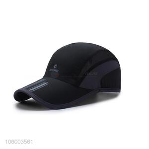 High quality soft foldable outdoor sports mesh baseball cap