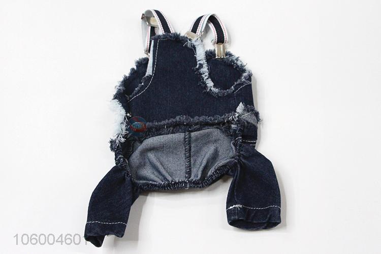 New summer pet dog denim fabric jumpsuits