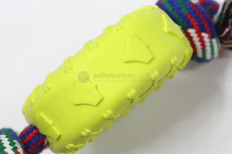New fashion puppy dog pet tyre toys with rope chew pet toys