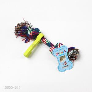 Pet dog rope toy with key teeth cleaning toys chew toys