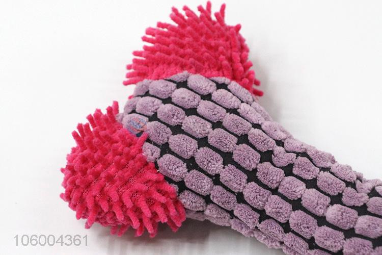 Cheap price bone shape plush pet toy with squeaker chew toy