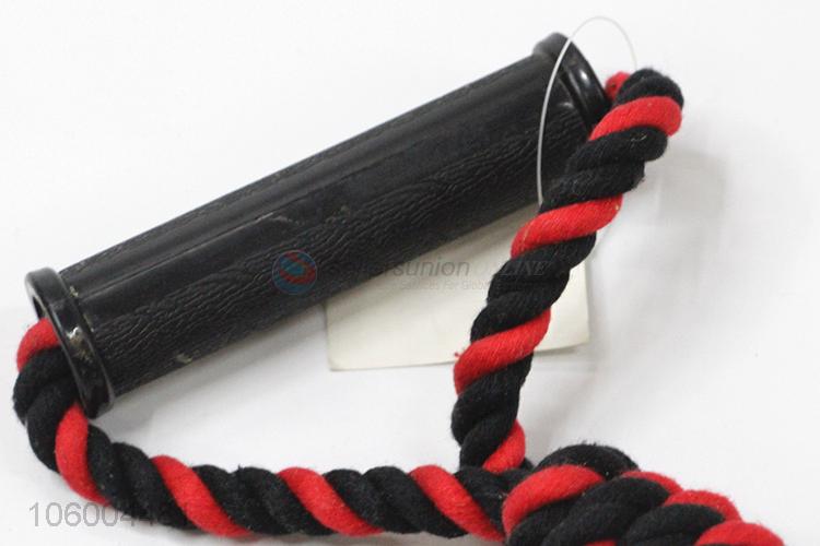 High sales cotton rope dog toy with tennis ball chew pet toy