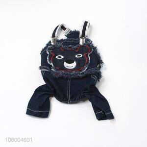 New summer pet dog denim fabric jumpsuits