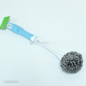 Wholesale stainless steel scourer pot scrubber cleaning dish brush