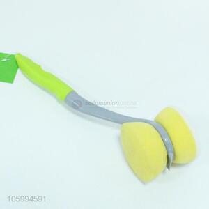 Wholesale Double Sides Cleaning Sponge Pan Scrubber Brush with Handle
