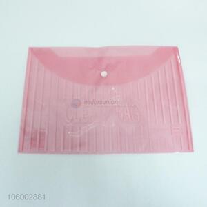 Wholesale plastic pvc file document box document carrying file folder bag
