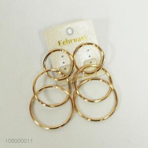 Good sale golden multi-hoop earrings for ladies