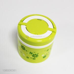 Most popular plastic single layer round lunch box