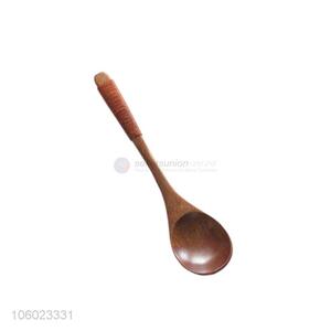 Good Quality Wooden Dinner Spoon With Binding Handle