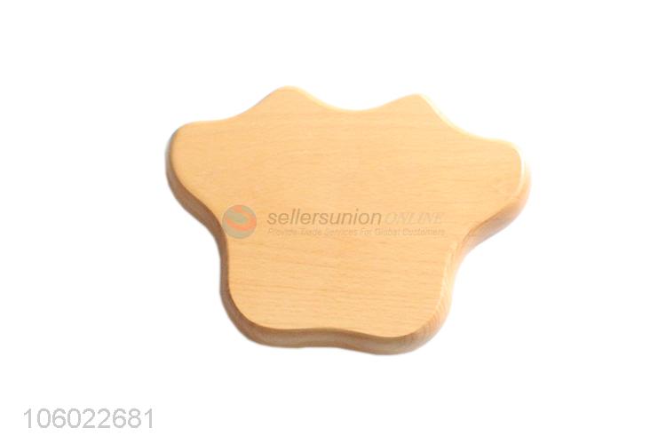 Cartoon Animal Palm Shape Wooden Dinner Plate