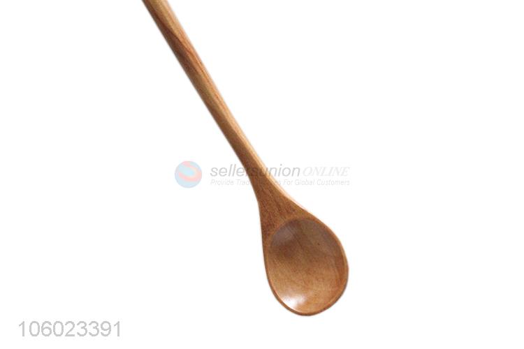 Good Sale Thin Long Handle Wooden Coffee Spoon