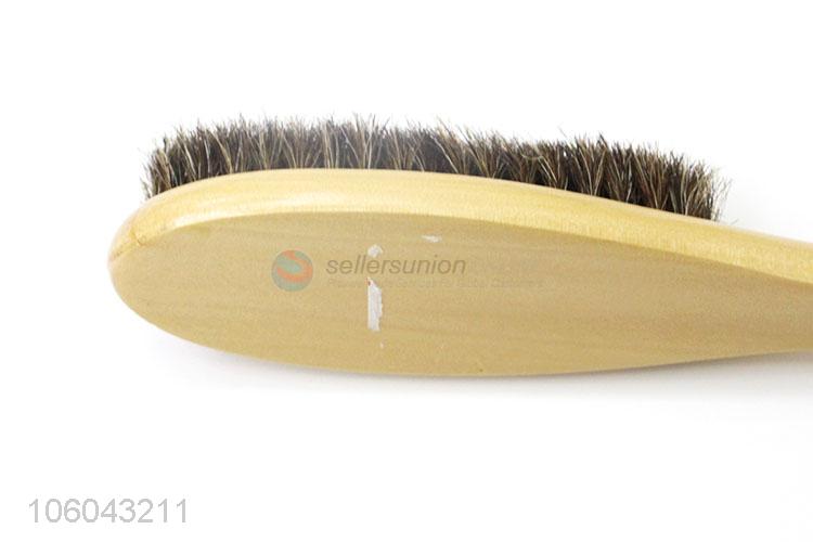 New products horse hair wooden shoe brush cleaning brush