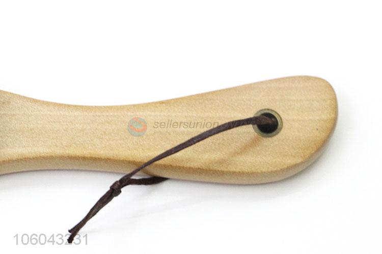 Professional wooden handle shoe brushes with horse hair bristles