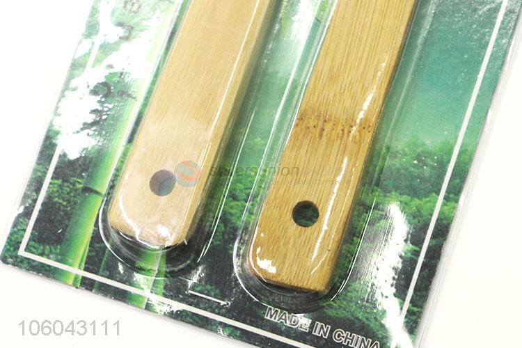Top quality eco-friendly wooden cooking spoon pancake turner set