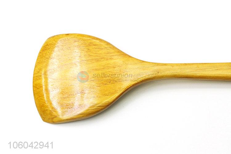 Low price 100% wood kitchen utensils pancake turner wholesale