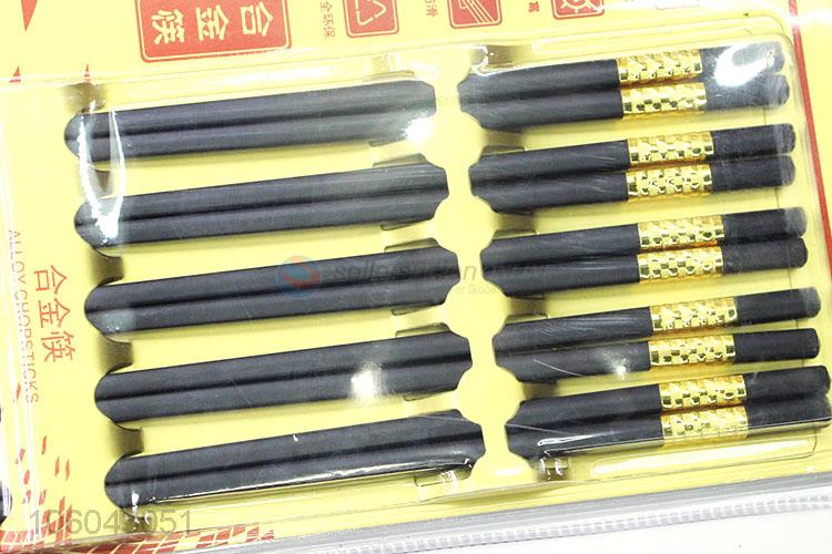 China suppliers wholesale reusable alloy chopsticks alloy cutlery
