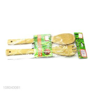 100% bamboo kitchen utensils pancake turner set