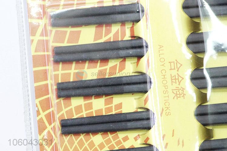 Yiwu factory wholesale reusable alloy chopsticks alloy cutlery