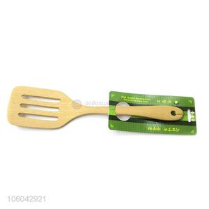 Direct sale natural wooden slotted turner cooking toll