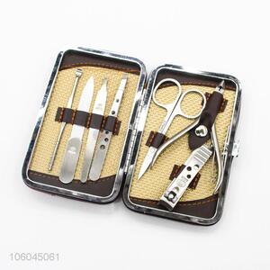 Factory Supply PU Case Stainless Steel Manicure Kit