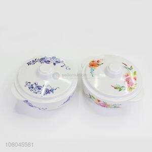 Hot selling melamine soup bowl with cover bowls with lid