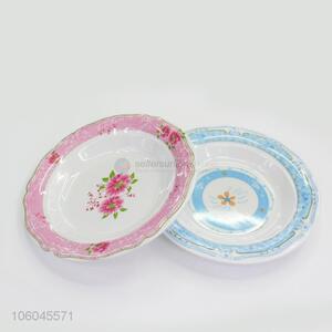 Good quality round melamine dinner plate homeware daily use