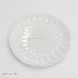 Reliable quality round food lever white melamine plates