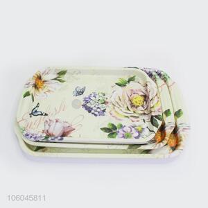 Hot selling plastic melamine fast food serving <em>salver</em> for hotel use