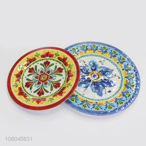 Wholesale price round melamine shallow plates