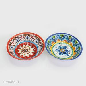 Chinese style flower design melamine soup bowl