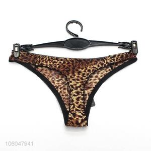 Popular design ladies summer sexy exquisite leopard printed underpant