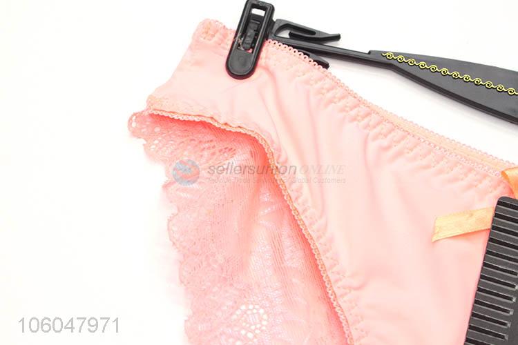 Top manufacturer women soft breathable seamless lace underpant