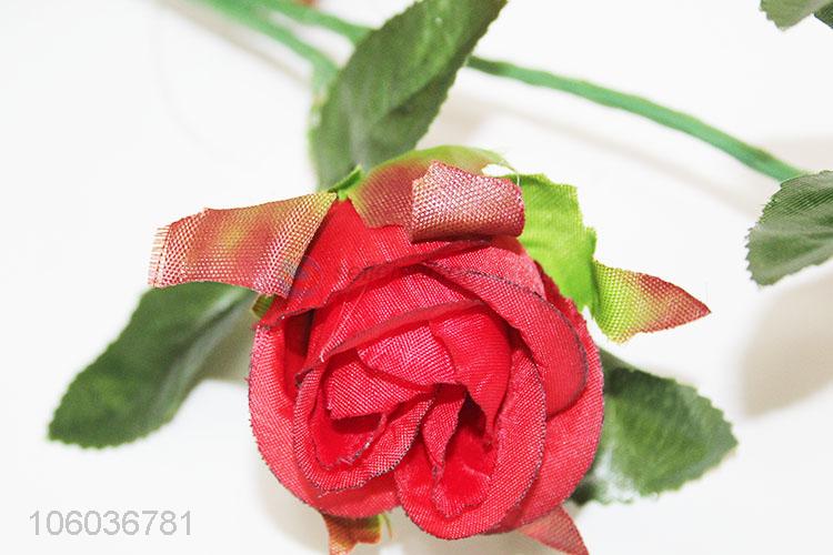 塑料花-单支玫瑰