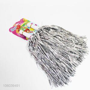 Wholesale Silver Cheerleading Pom Poms for Cheerleaders