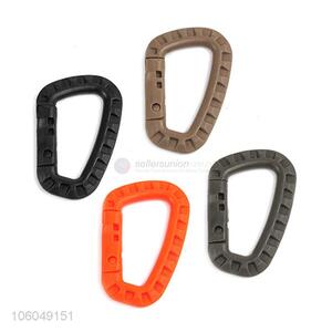 Yiwu factory outdoor camping plastic locking carabiner spring clip